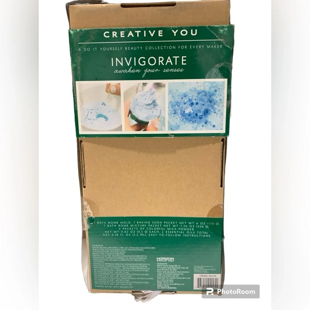 Creative You D.I.Y. Blue Crush Peppermint Bath Bombs Set Create & Customize